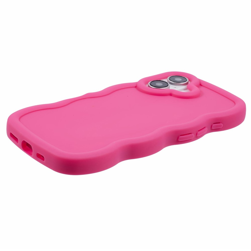  iPhone 17 Mobilskal Wavy Rosa