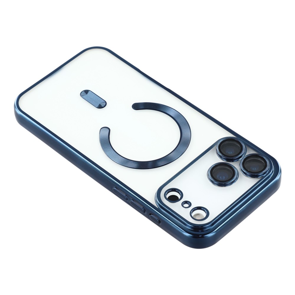  iPhone 17 Pro Max Skal MagSafe Electroplated TPU Blå