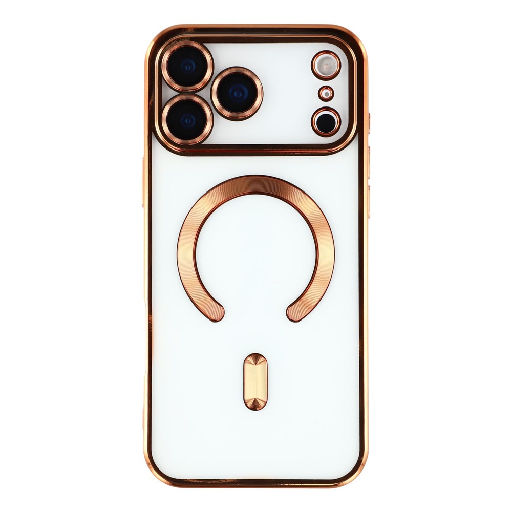  iPhone 17 Pro Max Skal MagSafe Electroplated TPU Koppar