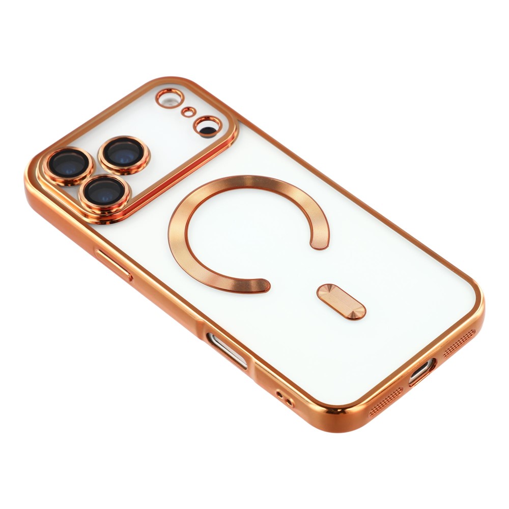  iPhone 17 Pro Max Skal MagSafe Electroplated TPU Koppar