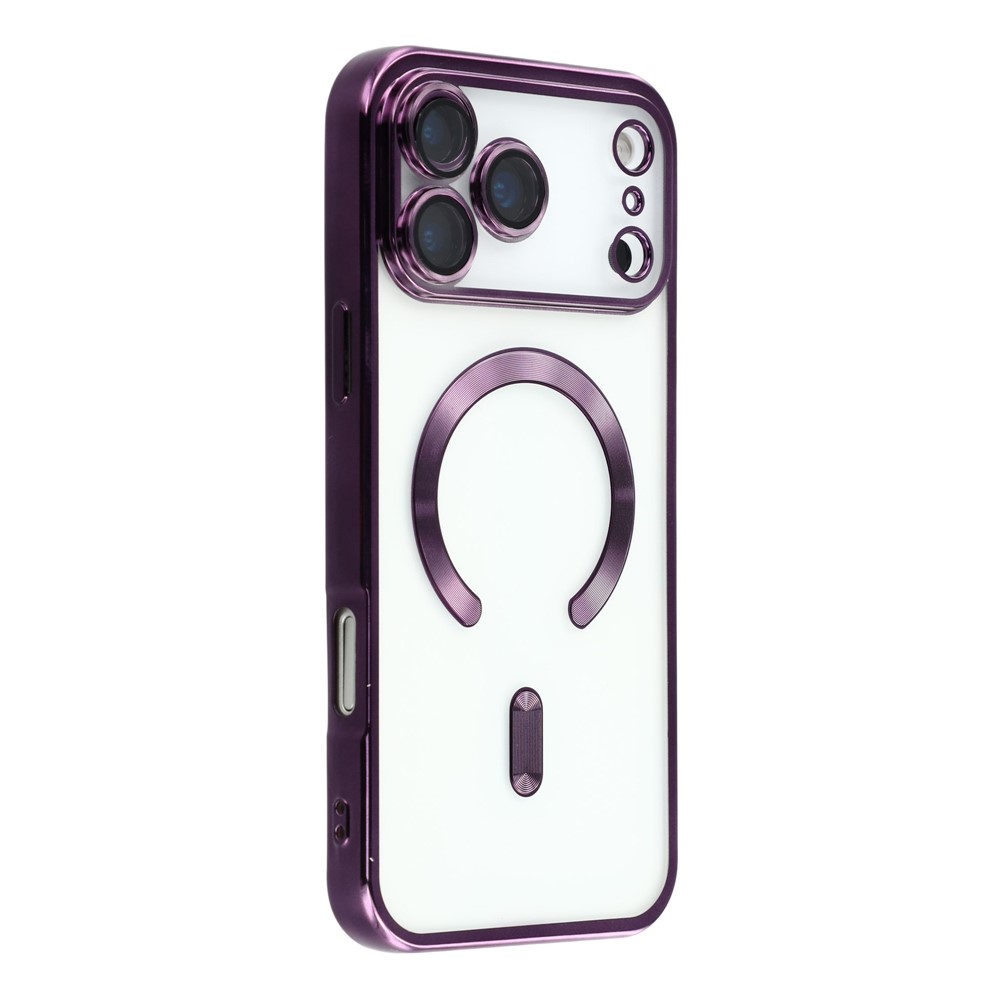  iPhone 17 Pro Max Skal MagSafe Electroplated TPU Lila