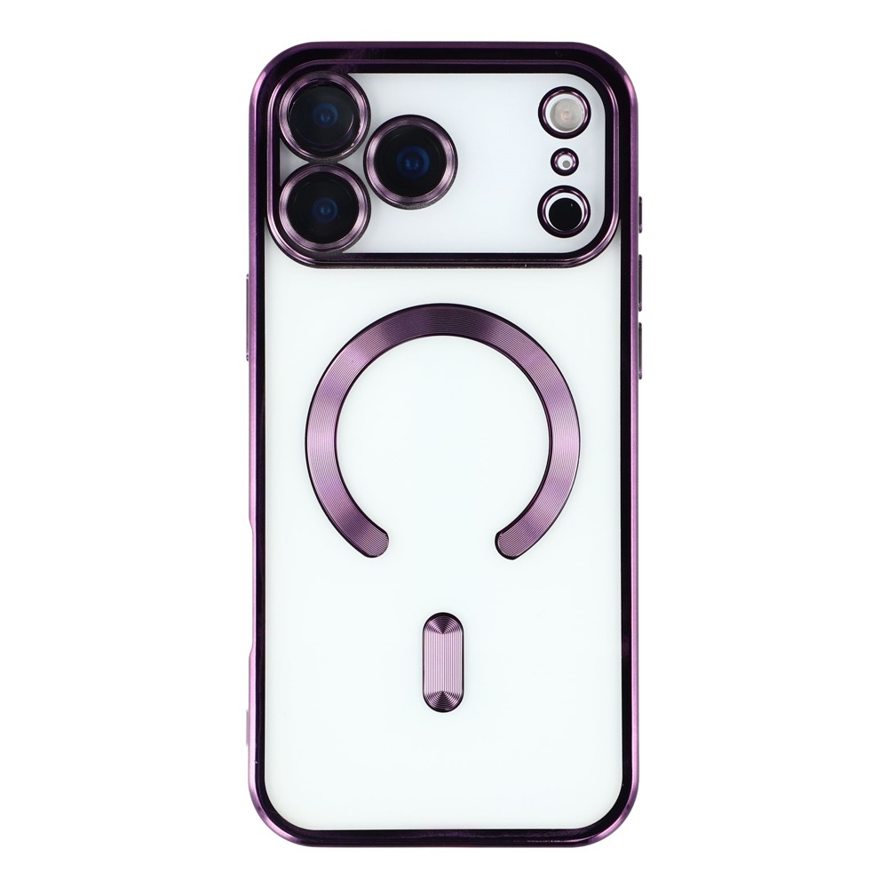 iPhone 17 Pro Max Skal MagSafe Electroplated TPU Lila