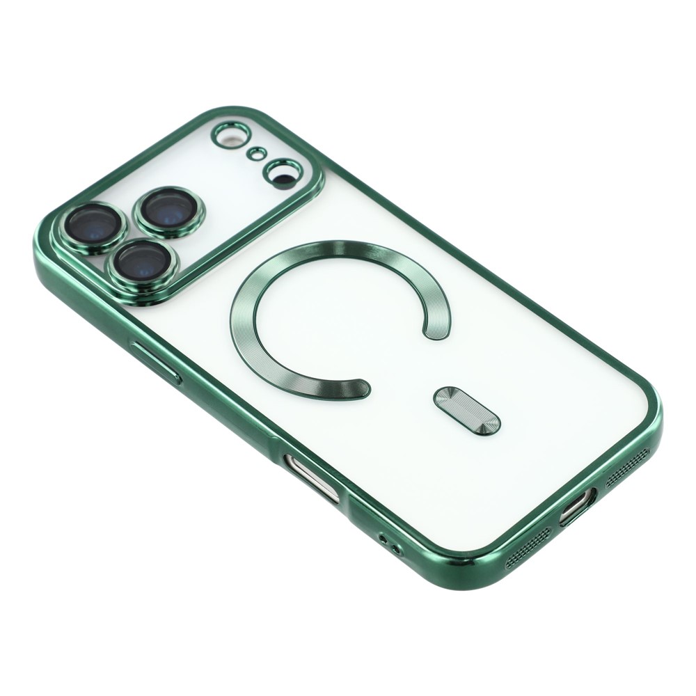  iPhone 17 Pro Max Skal MagSafe Electroplated TPU Grön