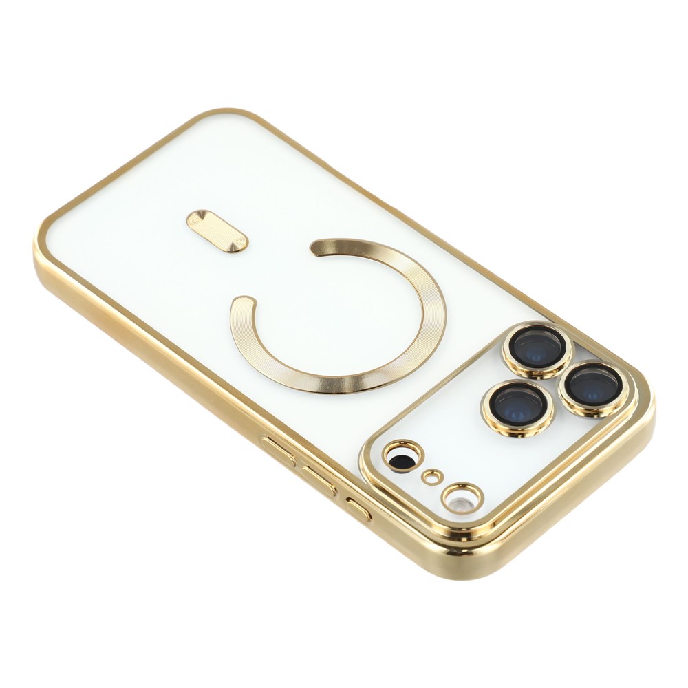  iPhone 17 Pro Max Skal MagSafe Electroplated TPU Guld