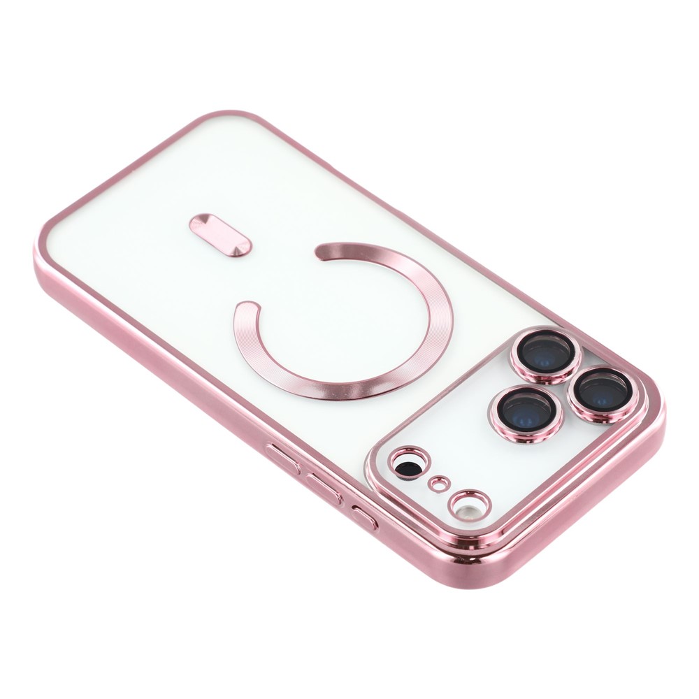  iPhone 17 Pro Max Skal MagSafe Electroplated TPU Rosa