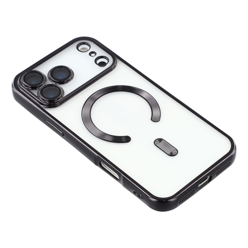  iPhone 17 Pro Max Skal MagSafe Electroplated TPU Svart