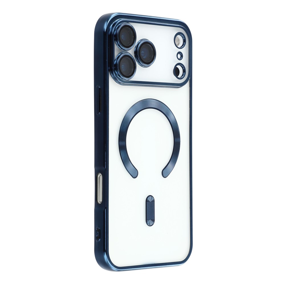  iPhone 17 Pro Skal MagSafe Electroplated TPU Blå