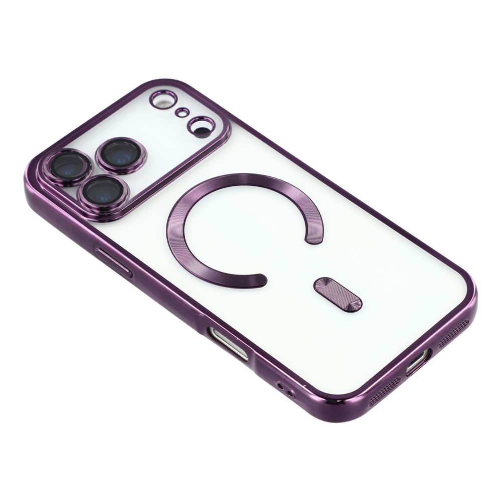  iPhone 17 Pro Skal MagSafe Electroplated TPU Lila