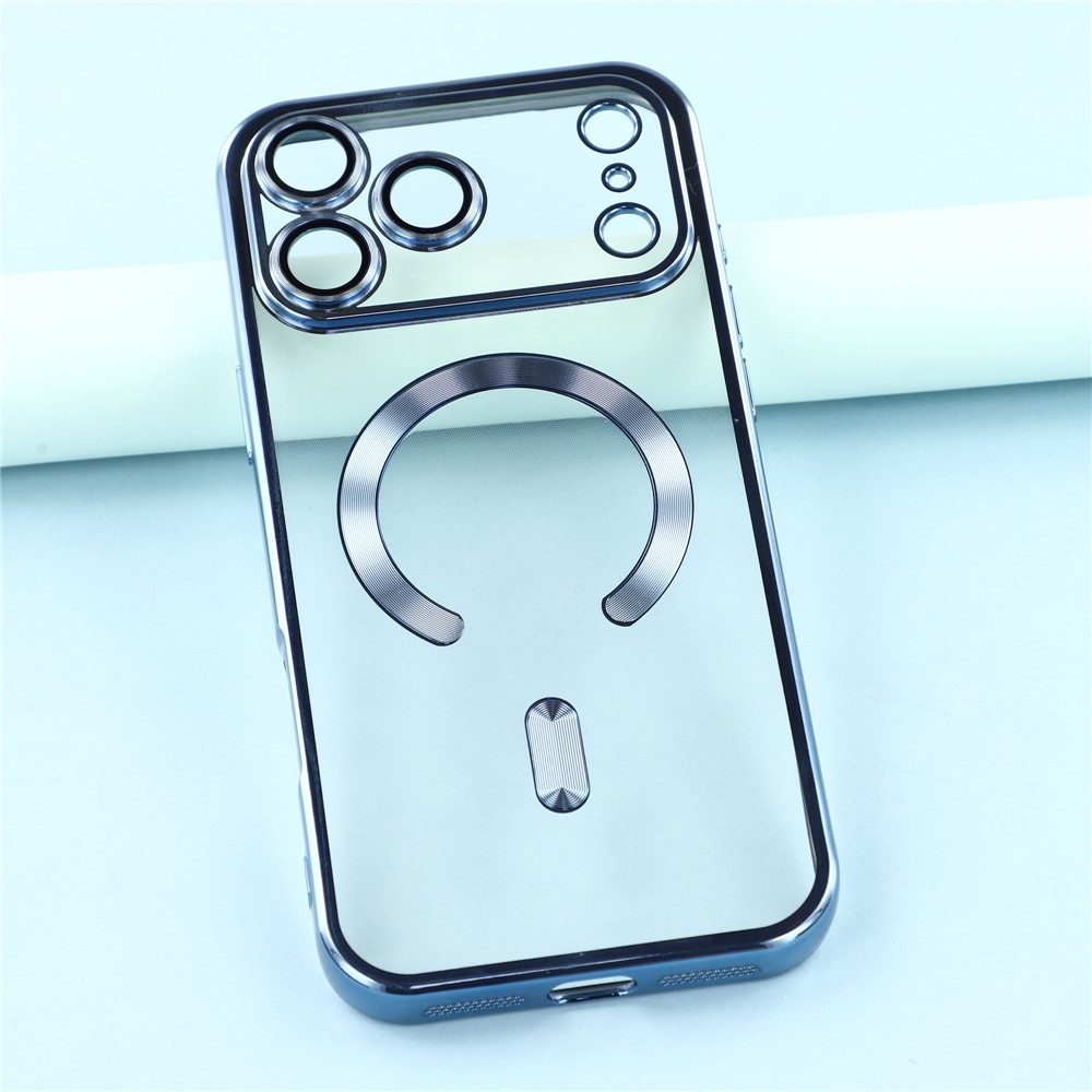  iPhone 17 Pro Skal MagSafe Electroplated TPU Blå