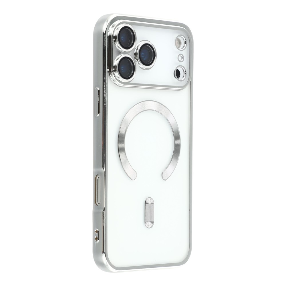  iPhone 17 Pro Skal MagSafe Electroplated TPU Silver