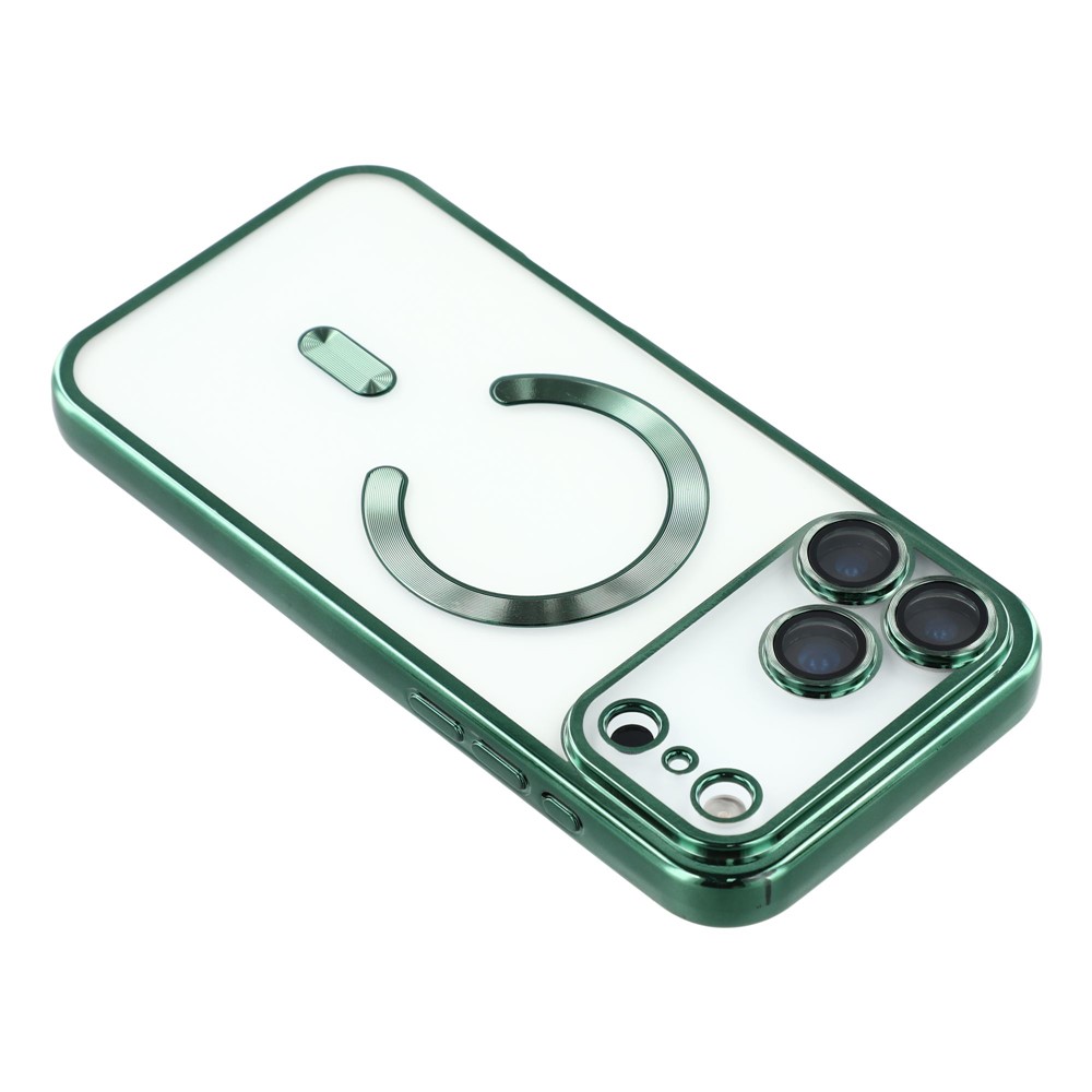  iPhone 17 Pro Skal MagSafe Electroplated TPU Grön