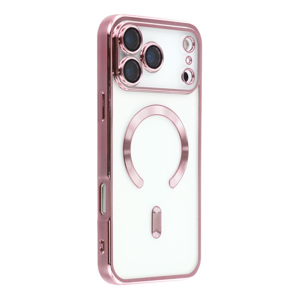  iPhone 17 Pro Skal MagSafe Electroplated TPU Rosa