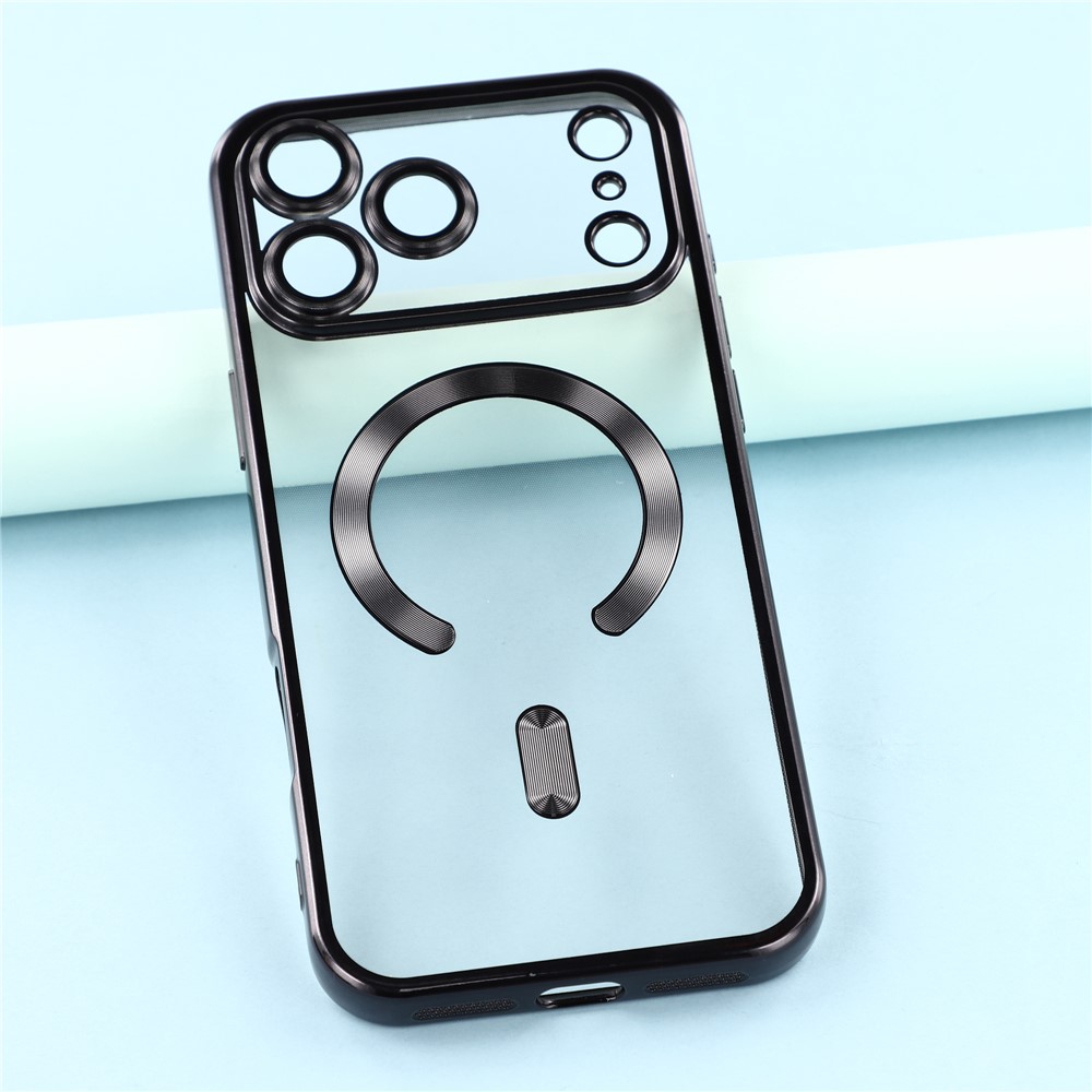  iPhone 17 Pro Skal MagSafe Electroplated TPU Svart