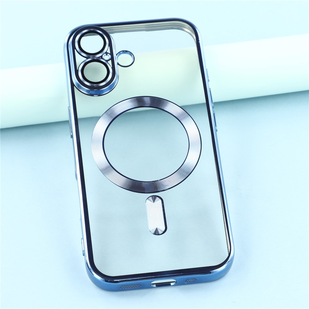  iPhone 17 Skal MagSafe Electroplated TPU Blå
