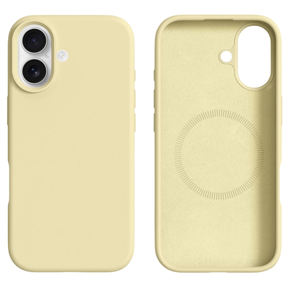  iPhone 17 Skal MagSafe Liquid Silikon Gul
