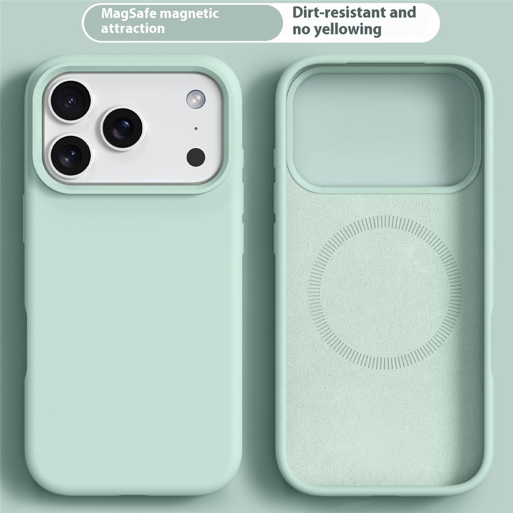  iPhone 17 Pro Max Skal MagSafe Liquid Silikon Grön