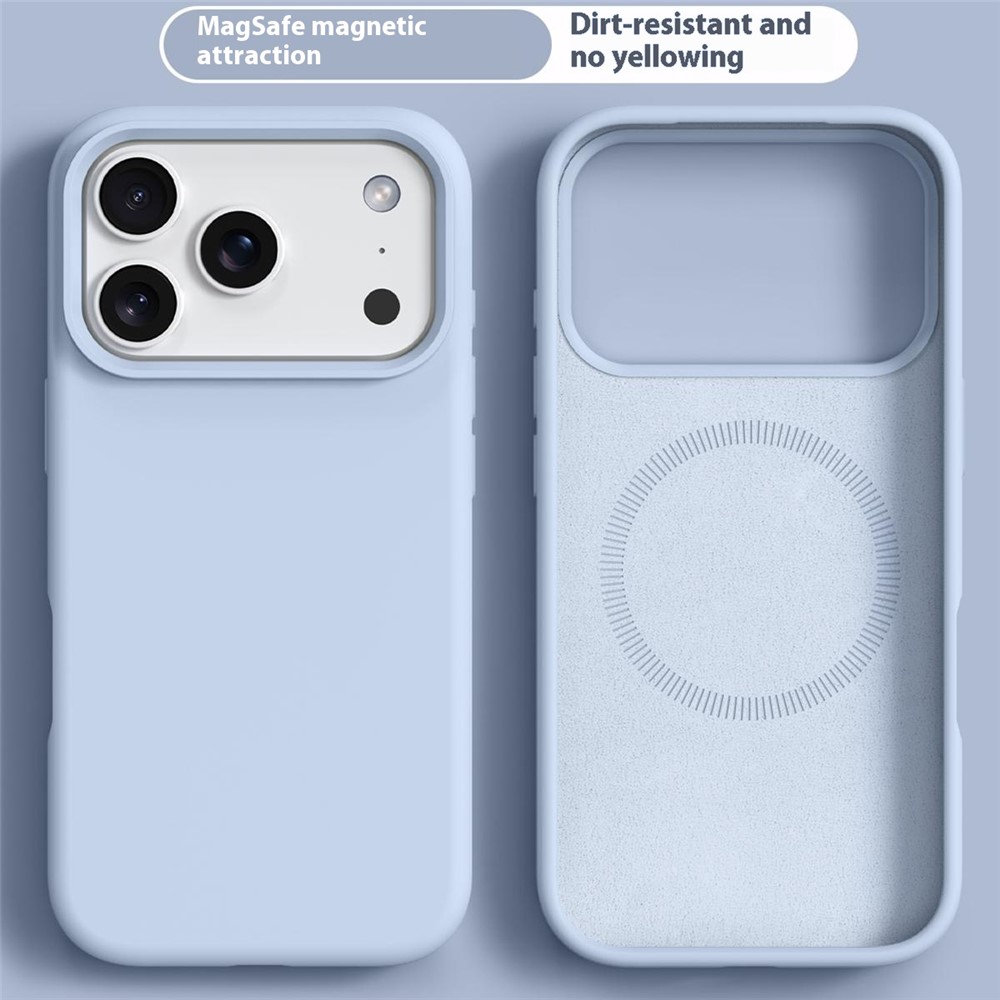  iPhone 17 Pro Max Skal MagSafe Liquid Silikon Blå