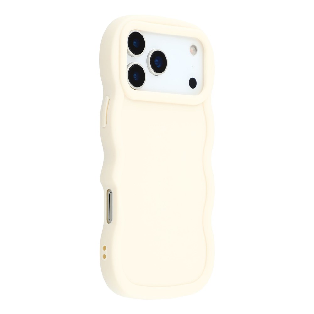  iPhone 17 Pro Max Mobilskal Wavy Off White