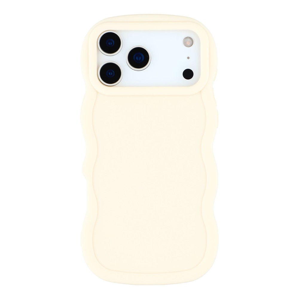  iPhone 17 Pro Max Mobilskal Wavy Off White