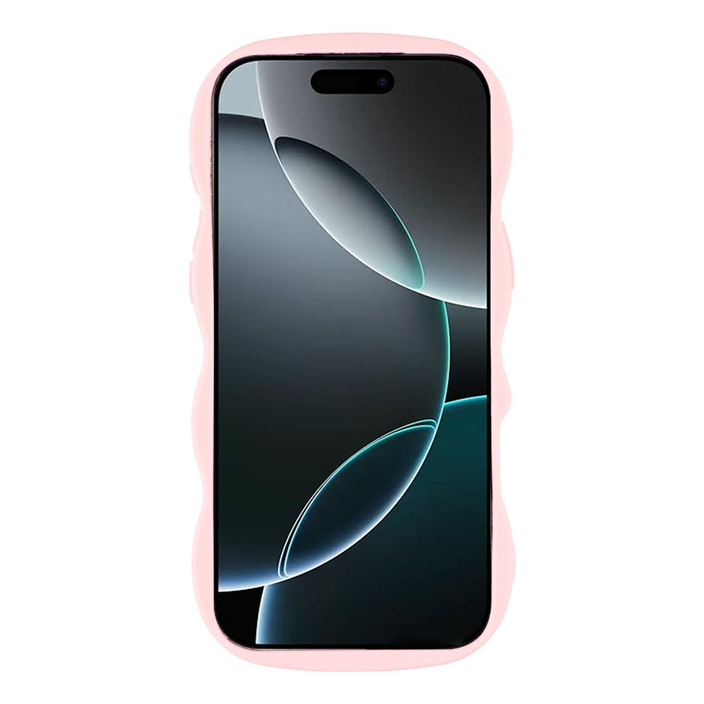  iPhone 17 Pro Max Mobilskal Wavy Ljus Rosa