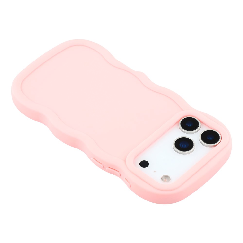  iPhone 17 Pro Max Mobilskal Wavy Ljus Rosa