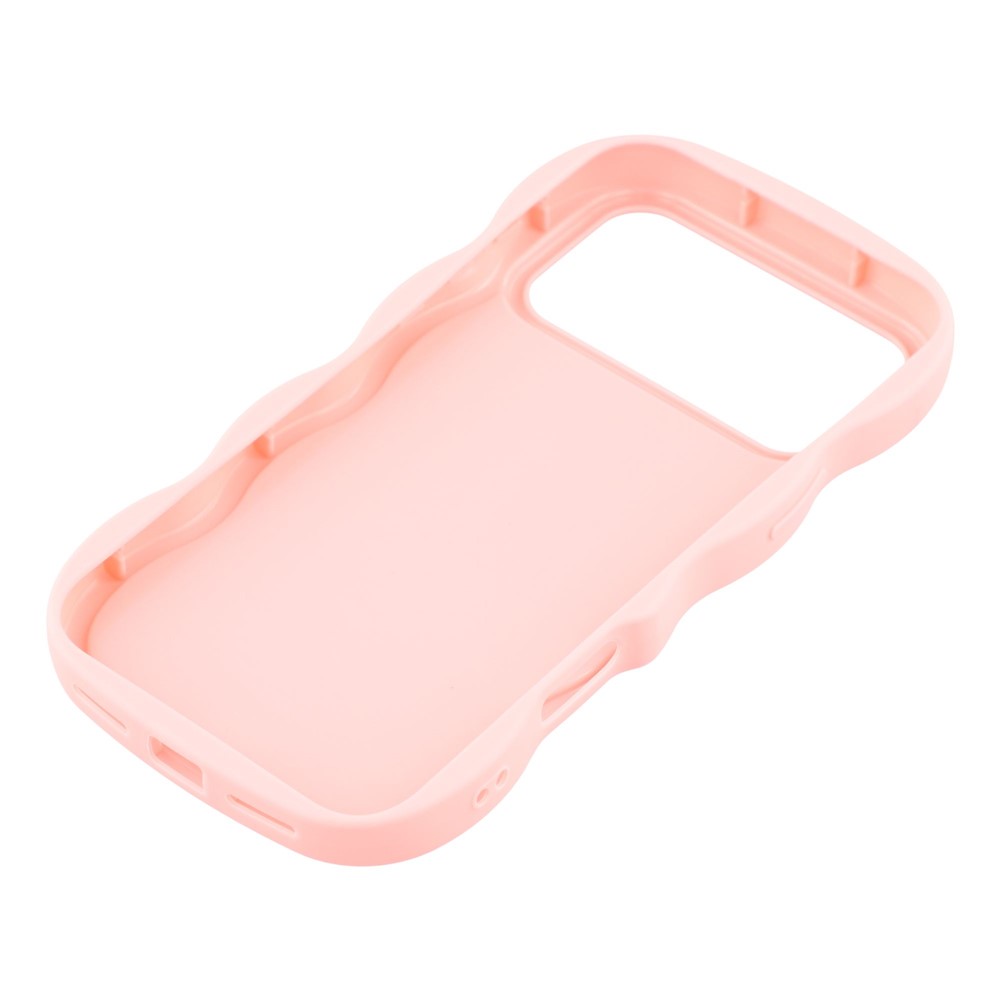 iPhone 17 Pro Max Mobilskal Wavy Ljus Rosa