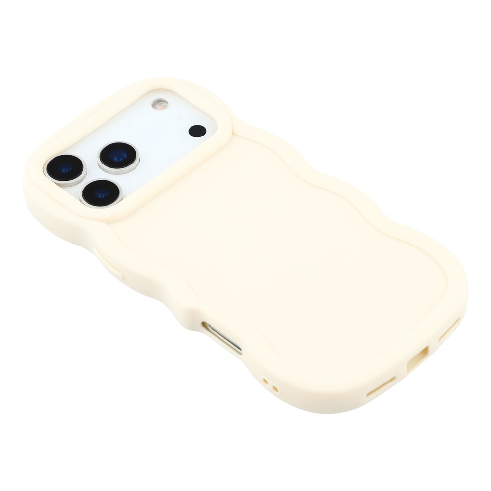  iPhone 17 Pro Mobilskal Wavy Off White