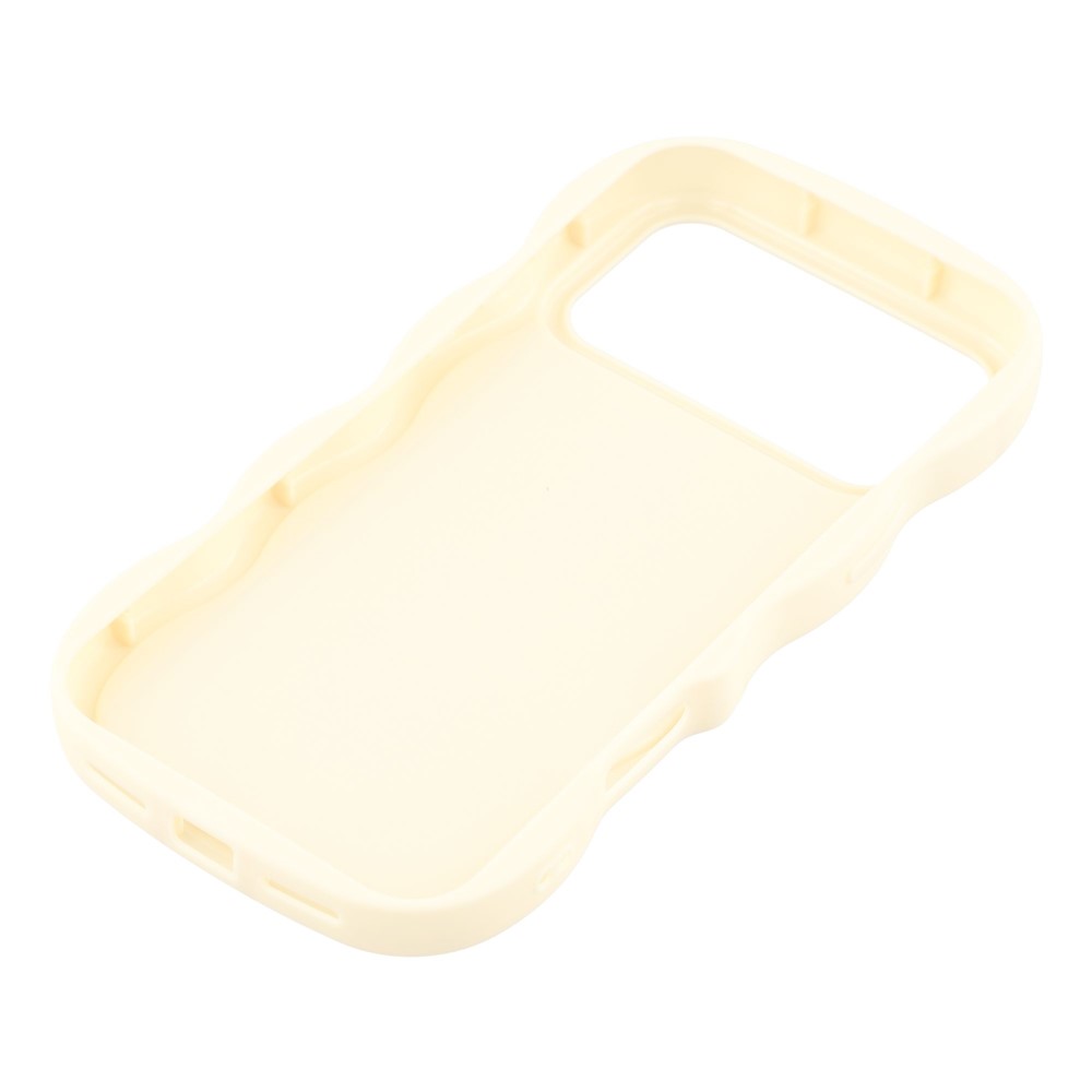  iPhone 17 Pro Mobilskal Wavy Off White
