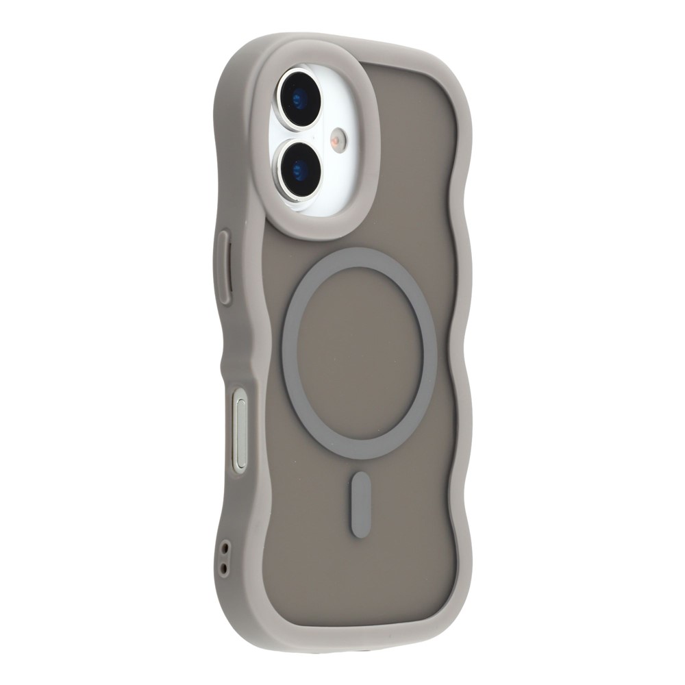  iPhone 17 Skal MagSafe Wavy Matt Grå