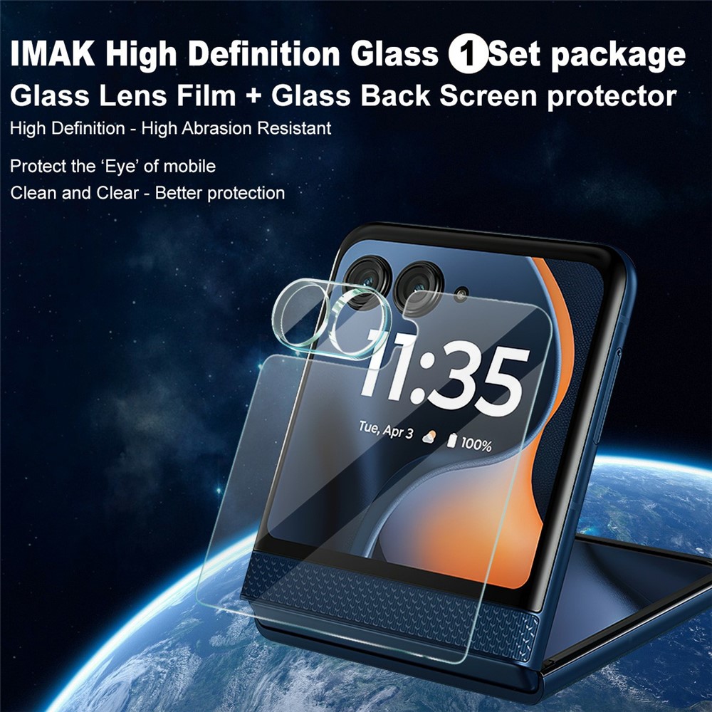 IMAK IMAK Motorola Razr 60 Skärmskydd / Linsskydd Härdat Glas