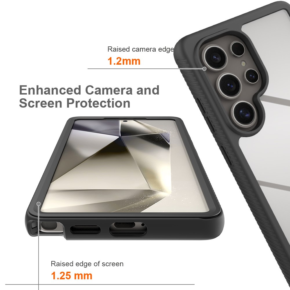  Samsung Galaxy S25 Ultra Skal 360 Hybrid Defense Svart