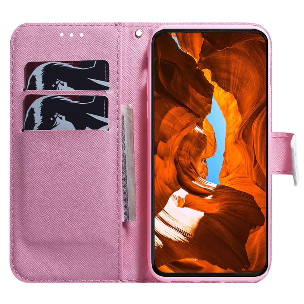  Xiaomi Redmi 15C Fodral Med Tryck Rosa Blomma