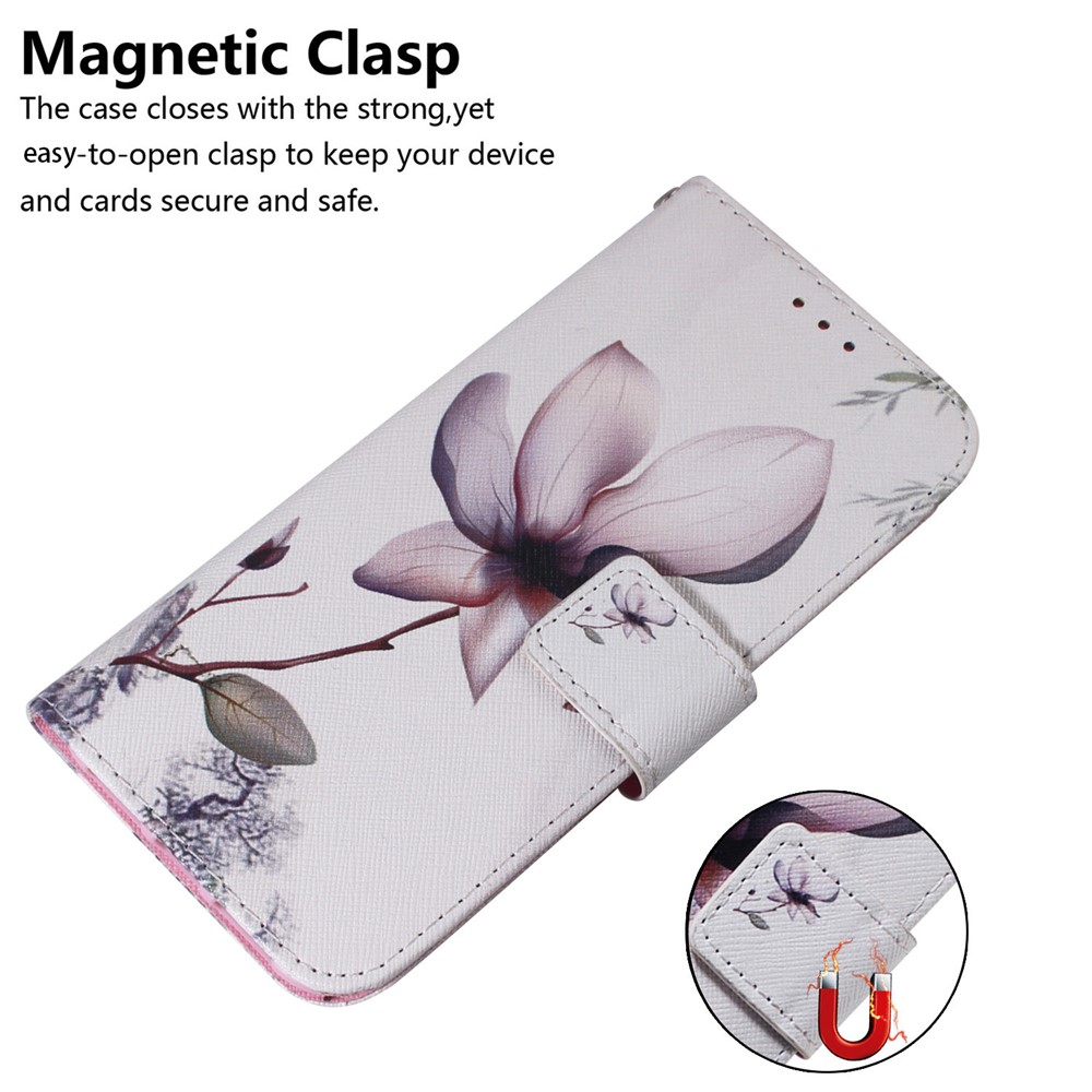  Xiaomi Redmi 15C Fodral Med Tryck Rosa Blomma