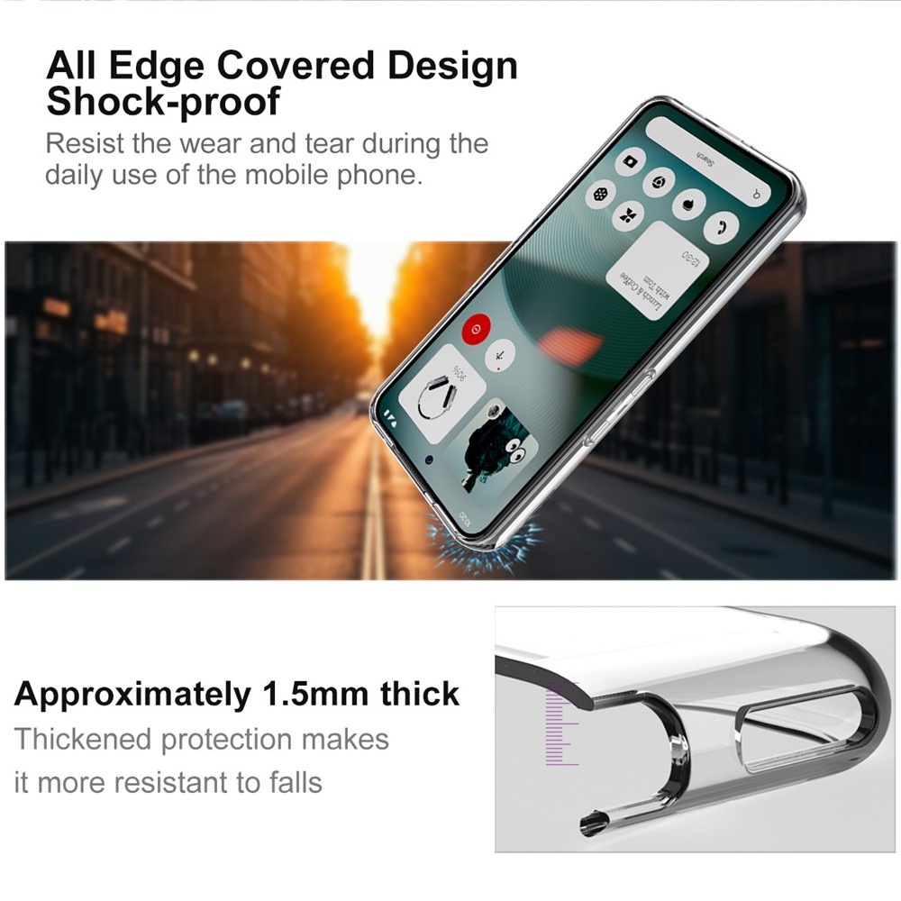 IMAK IMAK Nothing Phone 3 Skal Soft TPU Transparent