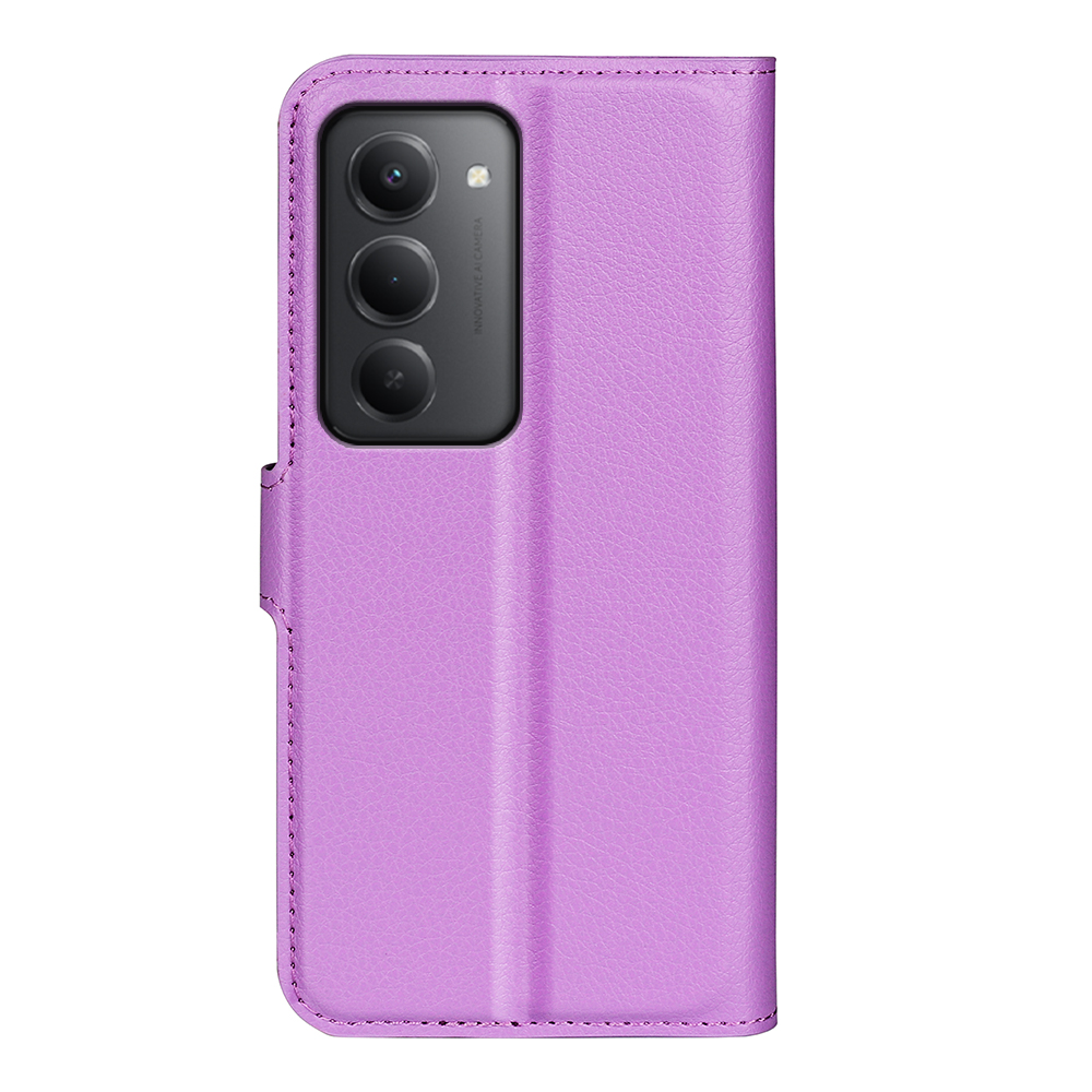  Xiaomi Redmi 15 Fodral Litchi Läder Lila