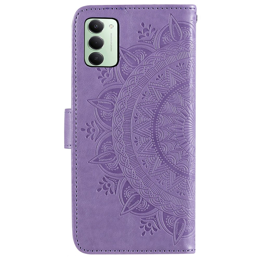  Xiaomi Redmi 15 Fodral Mandala Läder Lila