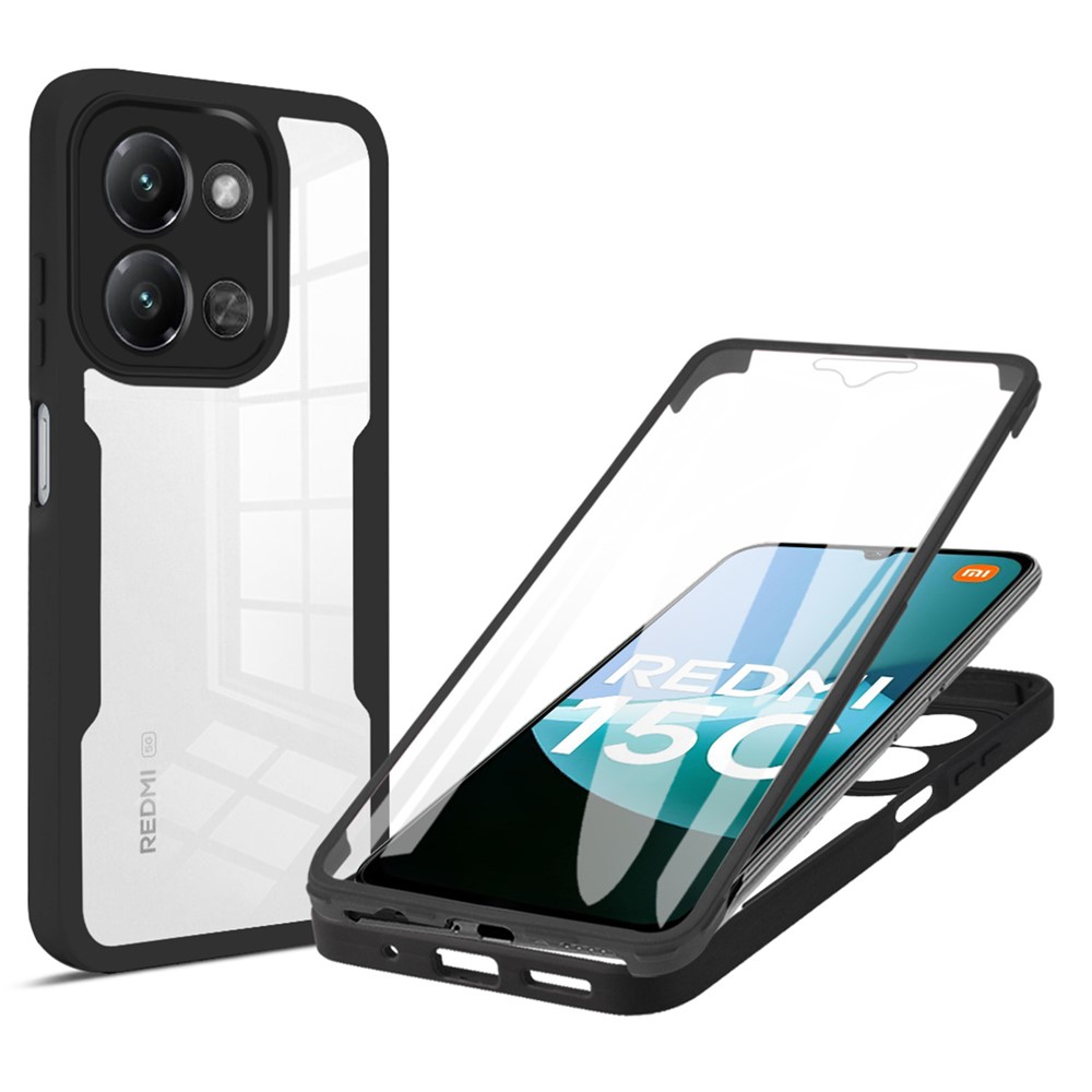  Xiaomi Redmi 15C Skal 360 Hybrid Defense Svart