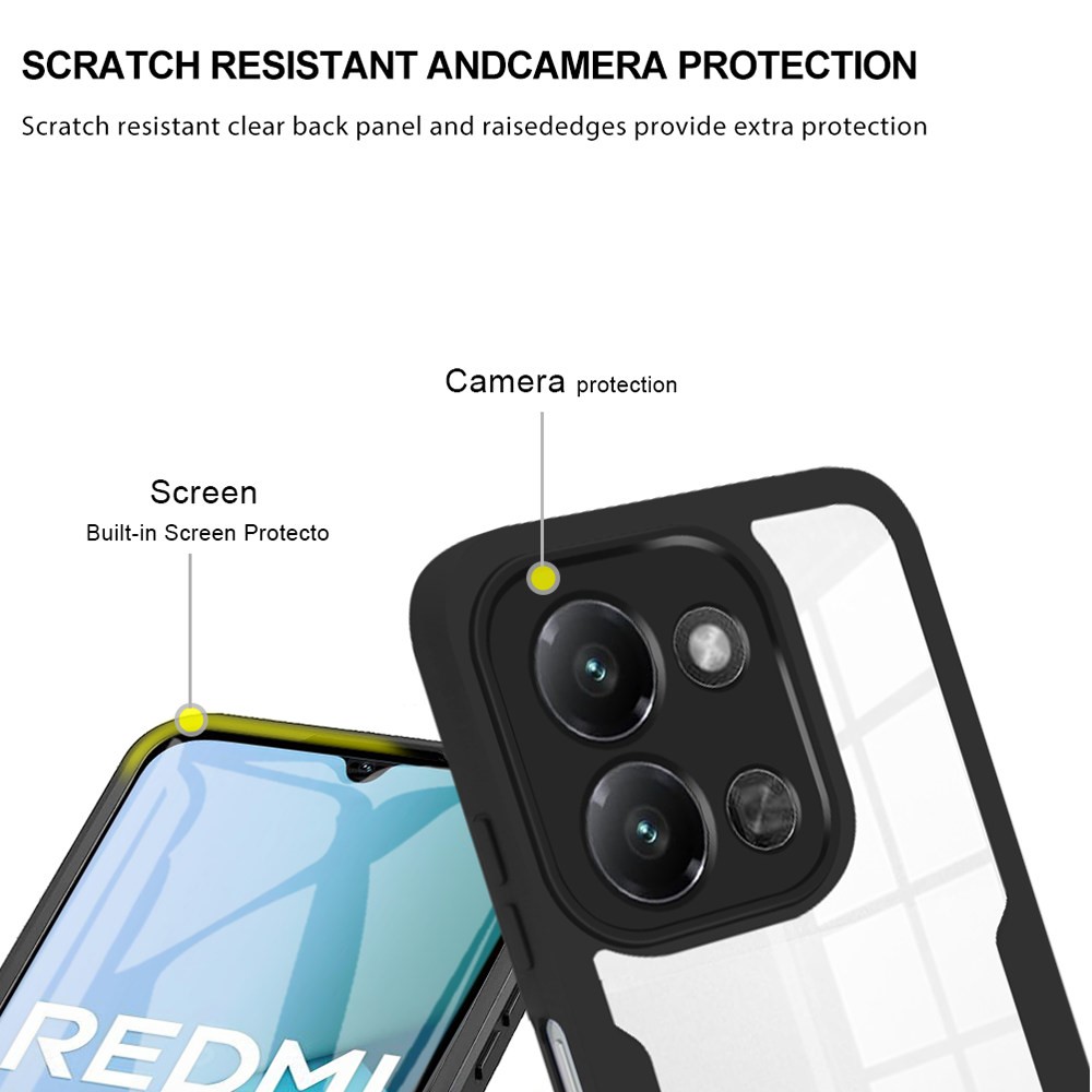  Xiaomi Redmi 15C Skal 360 Hybrid Defense Svart