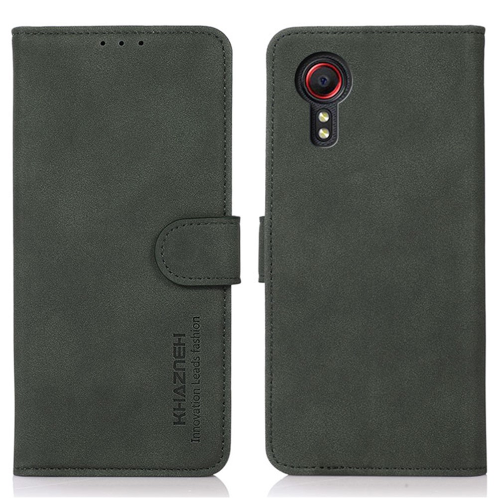 KHAZNEH KHAZNEH Samsung Galaxy Xcover 7 Fodral Läder Grön
