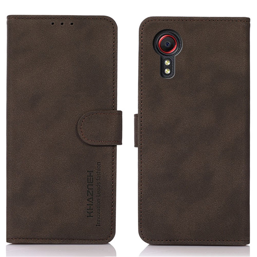 KHAZNEH KHAZNEH Samsung Galaxy Xcover 7 Fodral Läder Brun