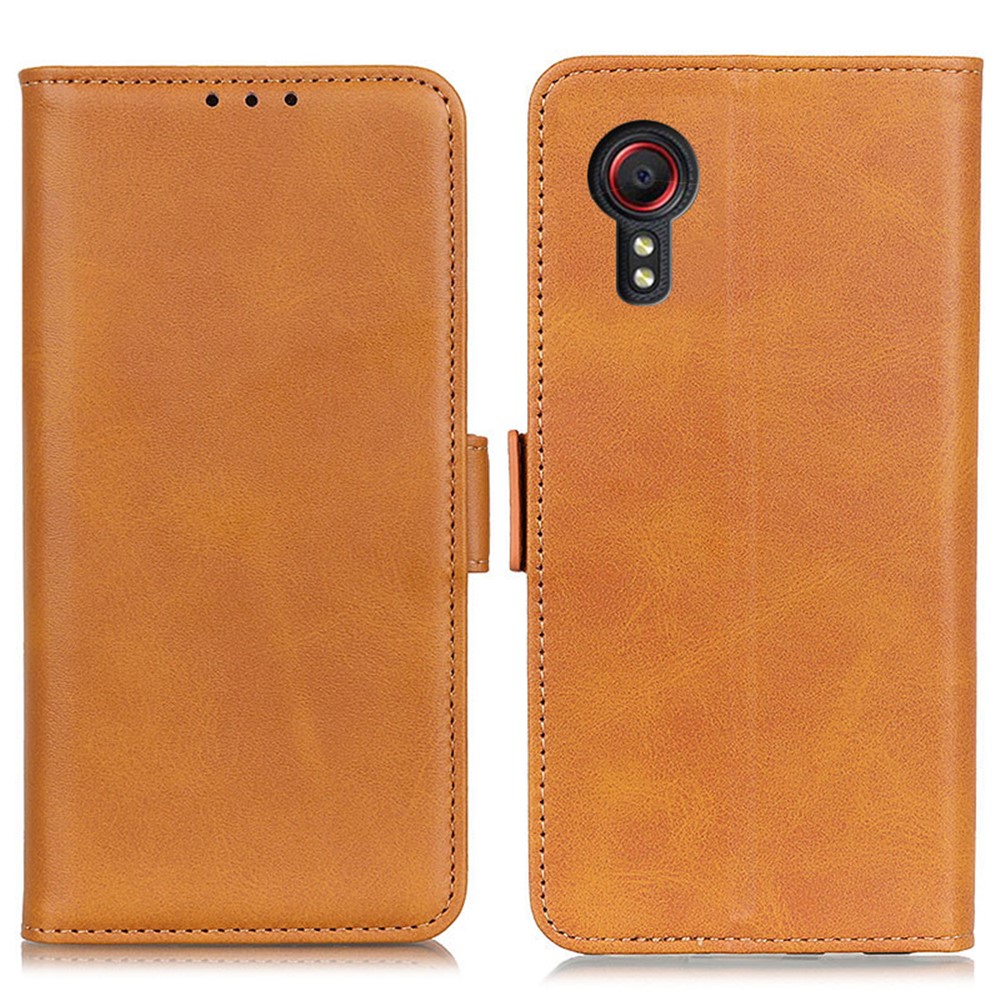  Samsung Galaxy Xcover 7 Fodral Läder Ljus Brun