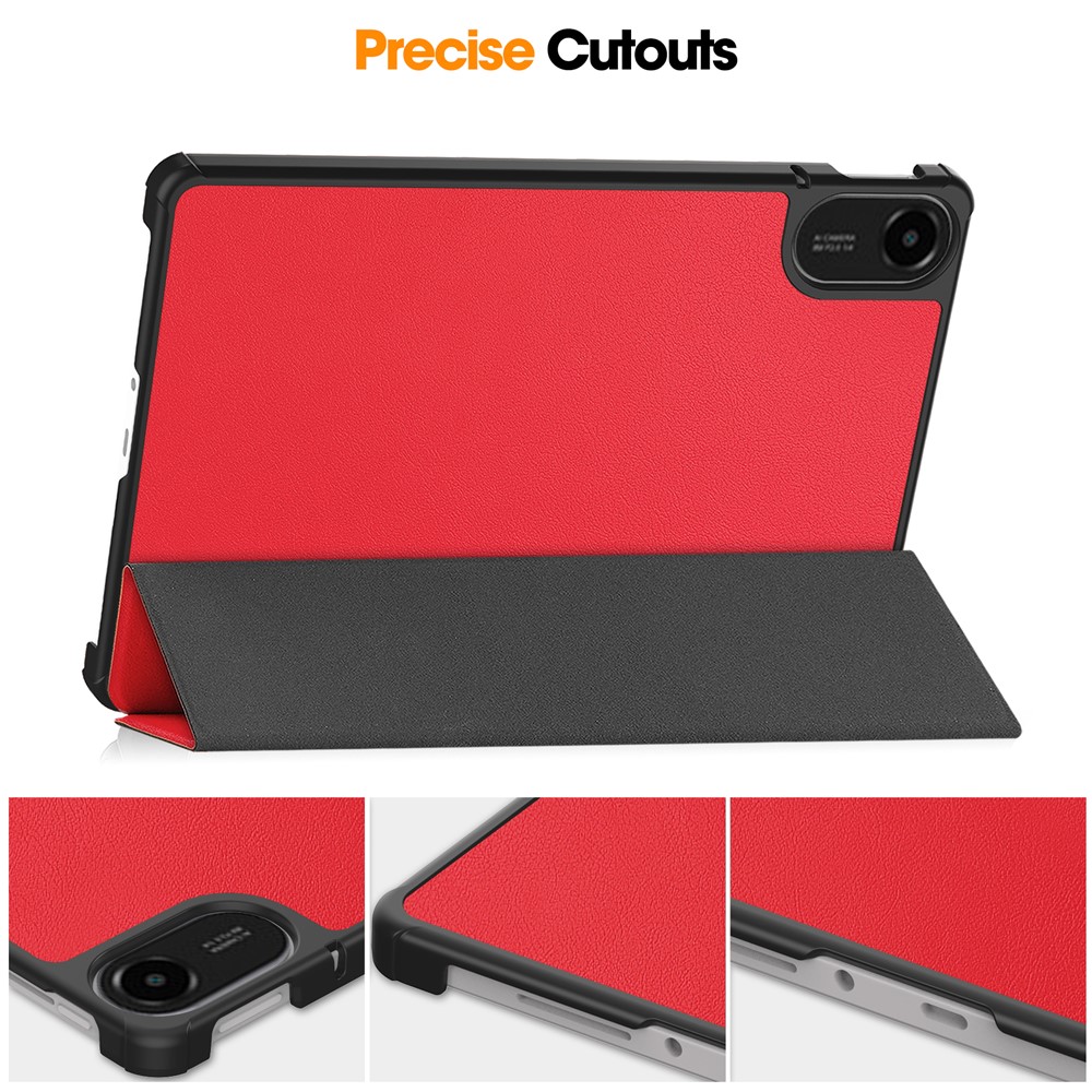  Xiaomi Redmi Pad 2 Fodral Tri-Fold Röd