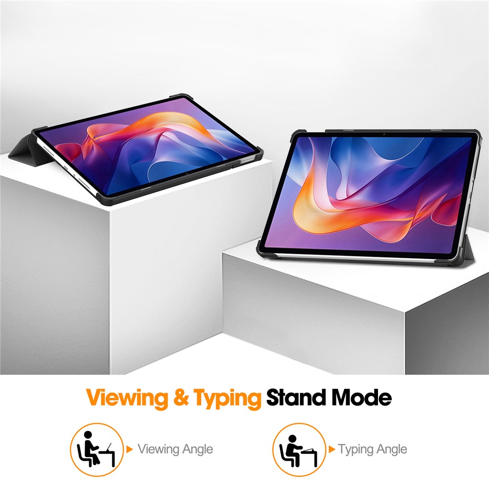  Xiaomi Redmi Pad 2 Fodral Tri-Fold Grå