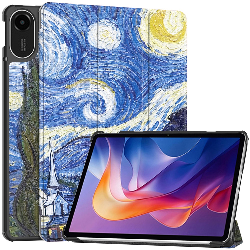  Xiaomi Redmi Pad 2 Fodral Tri-Fold Brush Painting