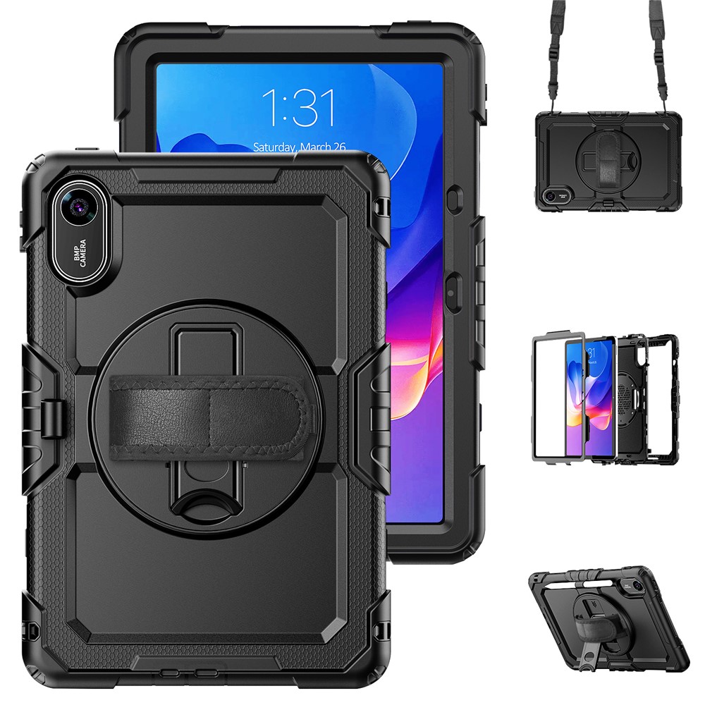  Xiaomi Redmi Pad 2 Skal 360° Kickstand Med Strap Svart