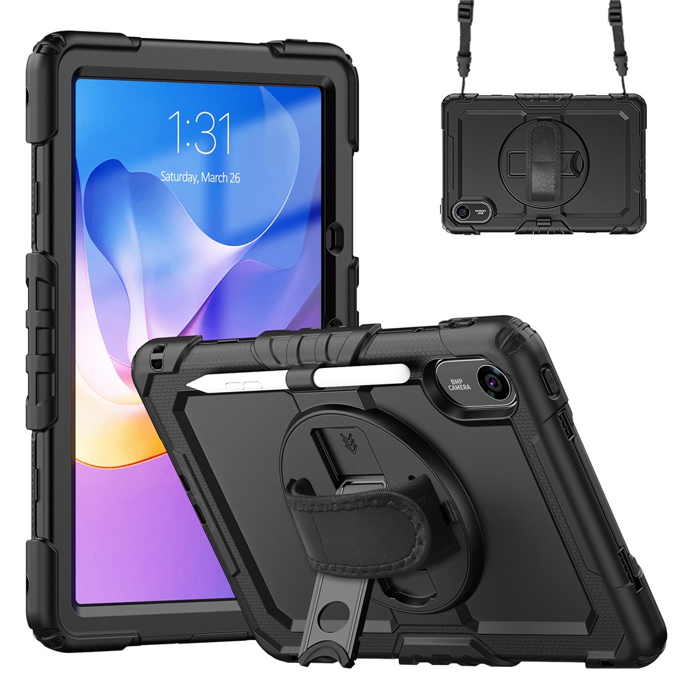  Xiaomi Redmi Pad 2 Skal 360° Kickstand Med Strap Svart