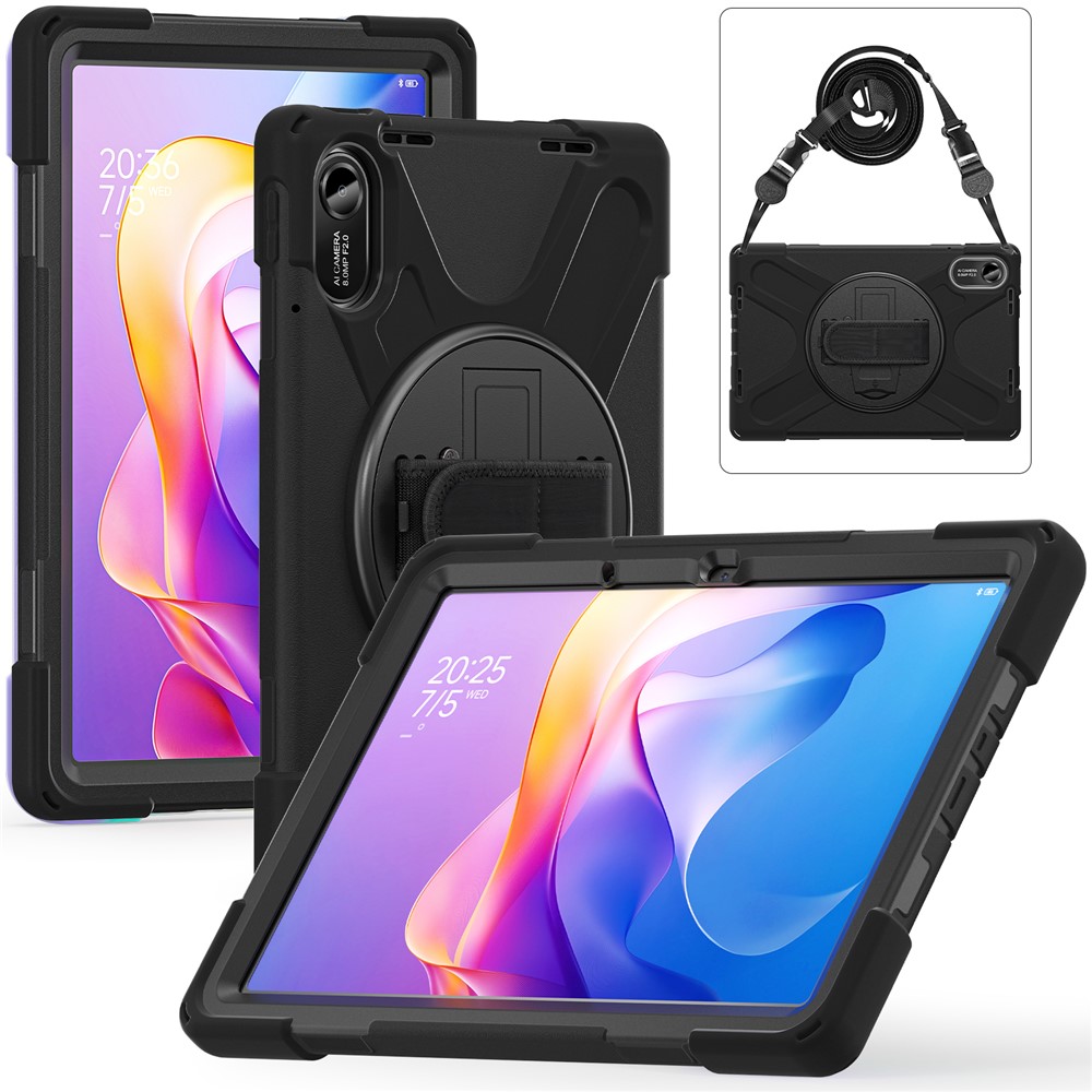  Xiaomi Redmi Pad 2 Skal 360° Kickstand Med Strap Svart