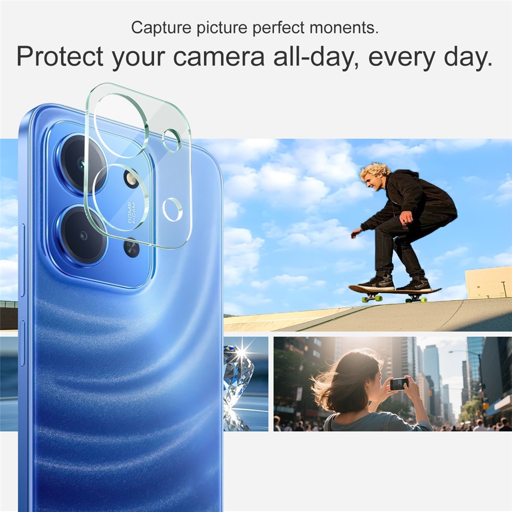 IMAK IMAK Xiaomi Redmi 15C Linsskydd Härdat Glas Transparent