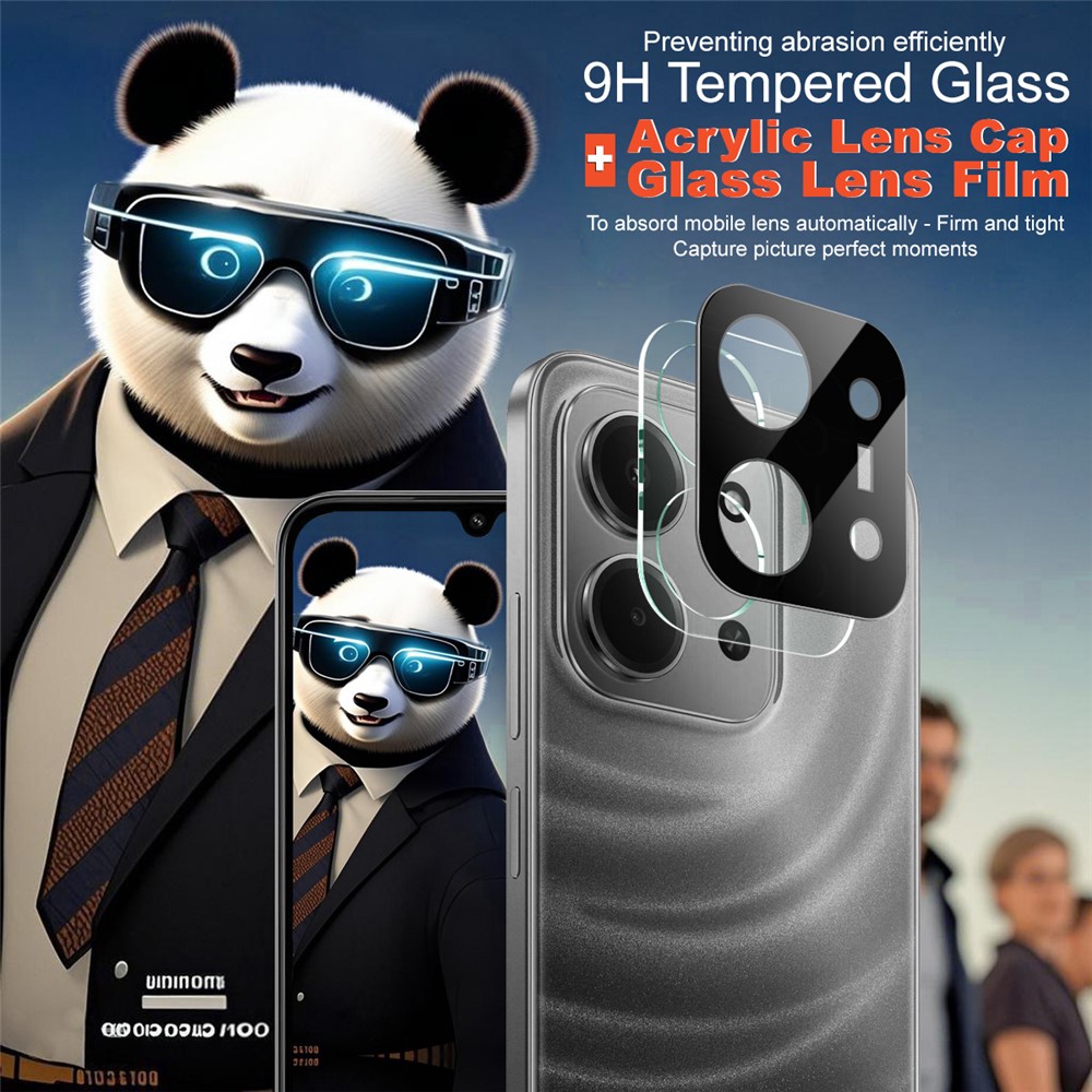 IMAK IMAK Xiaomi Redmi 15C Linsskydd Härdat Glas Svart