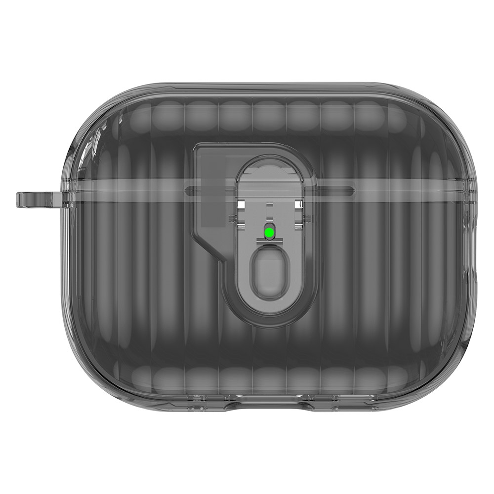  AirPods Pro 3 Skal Hybrid Shell Texture Tonad Svart